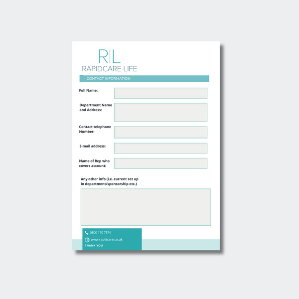 RAPIDLIFE Enquiry form - Nurses